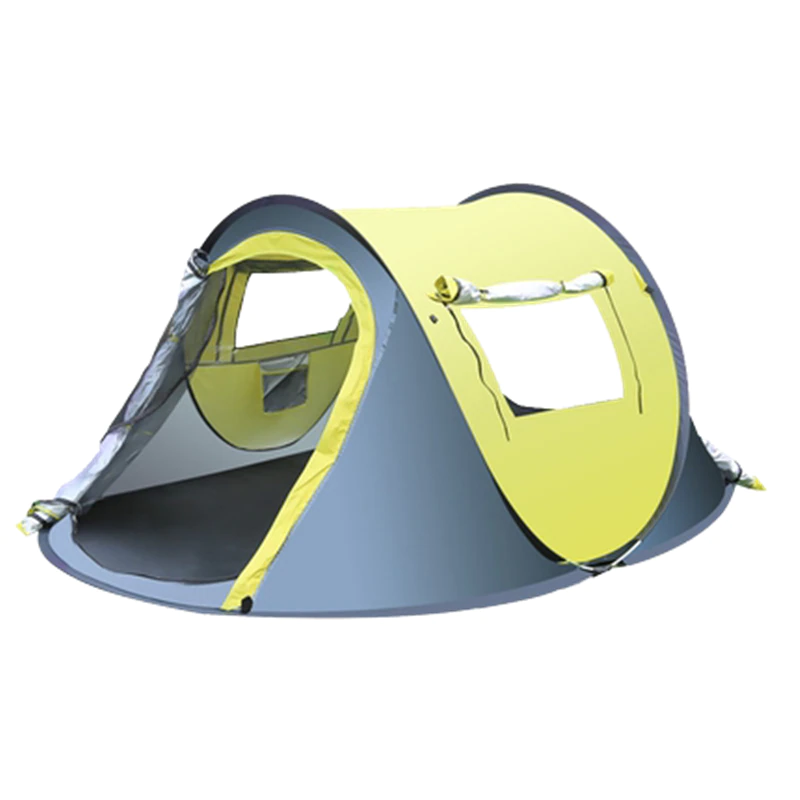 Cheap Goat Tents Outdoor Camping Tent 190T Sunscreen Double Layers Automatic Thick Waterproof Detachable Multi  use 3 4 Person Hiking Tent   